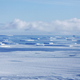Tabular icebergs float near the coast of West Antarctica on Oct. 28, 2016. Image via Getty.